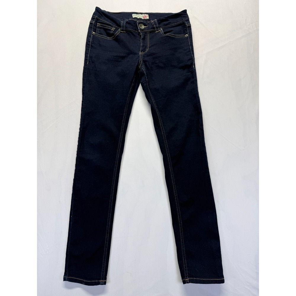Paris‎ Blues Jeans Womens 5 Blue Dark Wash Denim Stretch Low Rise Skinny leg
